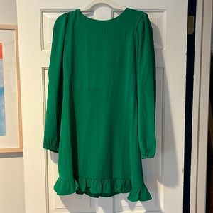 NWOT Green puff sleeve dress
